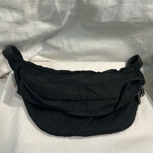 LAB Black Nylon Fanny Pack